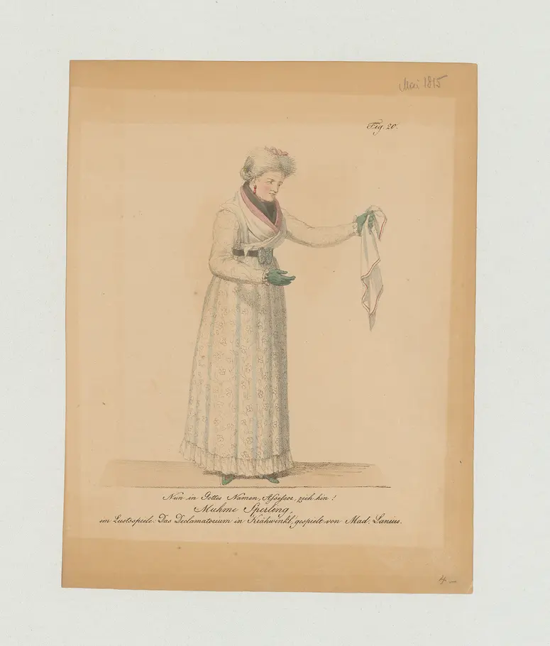 Lanius, Name der Zeitschrift: Münchner Theater-Journal, Verweis auf Stücktitel: Das Declamatorium in Krähwinkl