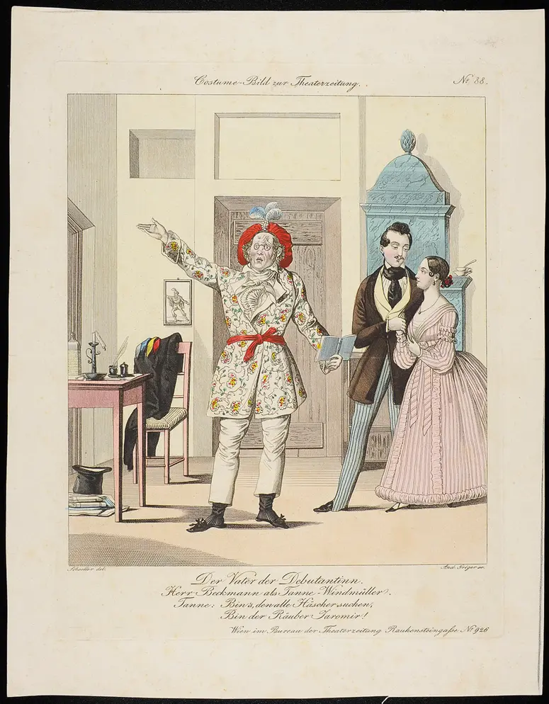Der Vater der Debütantin, Titel der Serie: Costume-Bild, Name der Zeitschrift: Wiener Theaterzeitung