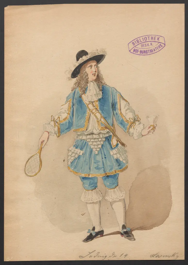 Die Bastille, Titel der Serie: Figurinen des k.k. Hof-Burgtheaters