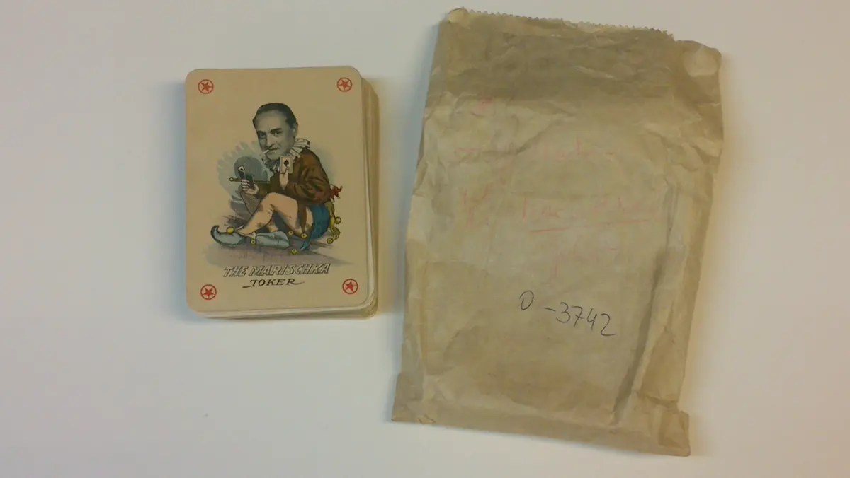 Spielkarte - Hubert Marischka abgebildet als Joker