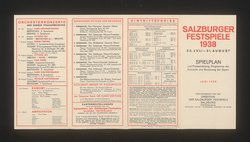 Salzburger Festspiele 1938, Titel in Vorlageform: Richtiggestellter Spielplan und Preiseinteilung, Verweis auf Stücktitel: Don Giovanni, Verweis auf Stücktitel: Falstaff, Verweis auf Stücktitel: Fidelio, Verweis auf Stücktitel: Die Meistersinger von Nürnberg, Verweis auf Stücktitel: Le nozze di figaro, Verweis auf Stücktitel: Der Rosenkavalier, Verweis auf Stücktitel: Tannhäuser, Verweis auf Stücktitel: Amphitrion, Verweis auf Stücktitel: Egmont