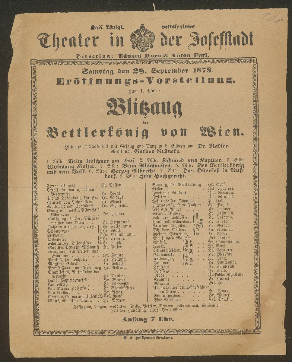 Blitzaug der Bettlerkönig von Wien