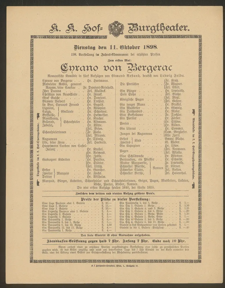 Cyrano von Bergerac, Cyrano de Bergerac