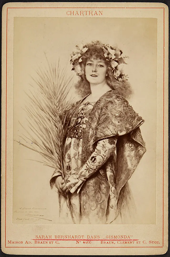 Sarah Bernhardt, Verweis auf Stücktitel: Gismonda