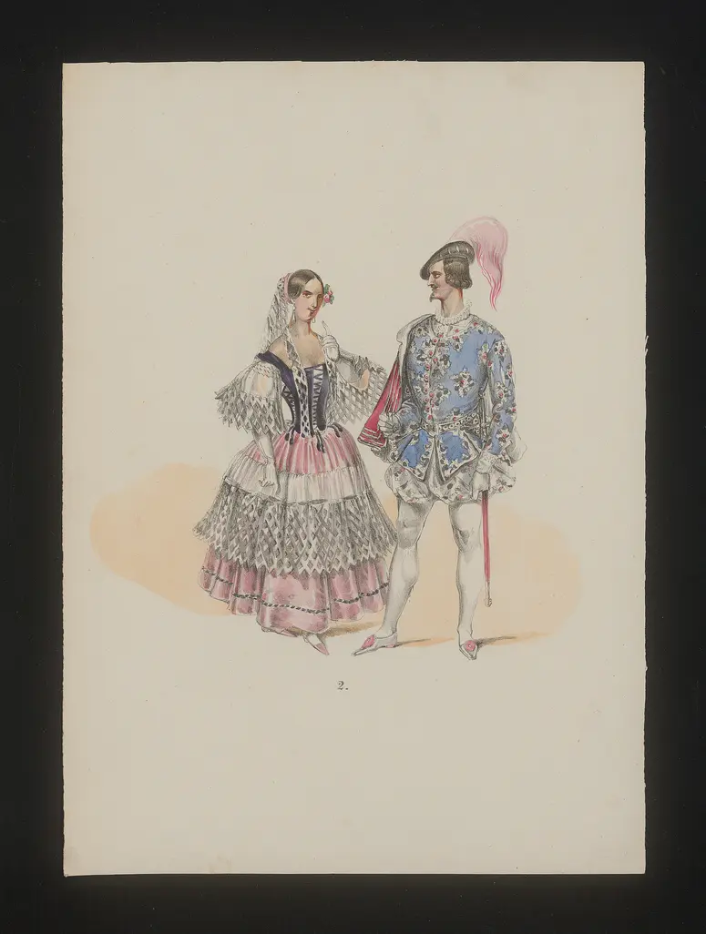 Ring und Maske, Titel der Serie: Neue Costume-Sammlung verschiedener Zeiten und Nationen