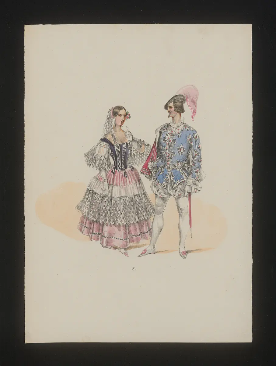 Ring und Maske, Titel der Serie: Neue Costume-Sammlung verschiedener Zeiten und Nationen