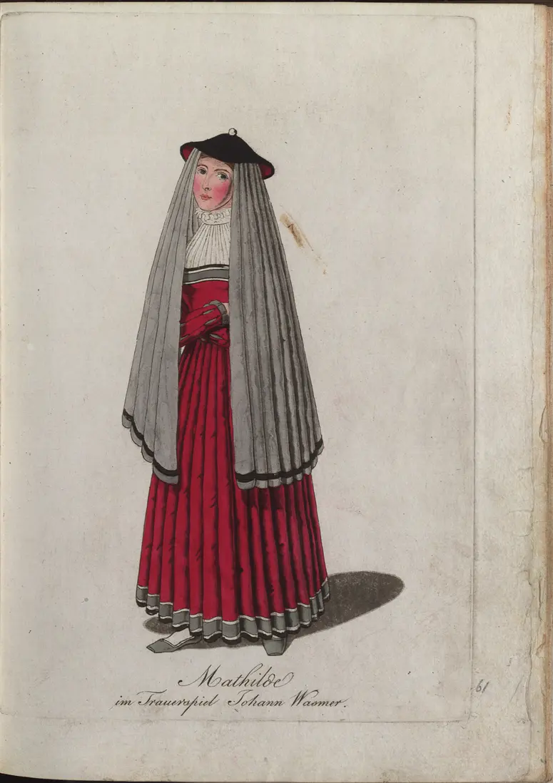 Johann Vasmer, Bürgermeister von Bremen, Titel in Vorlageform: Johann Wasmer, Titel der Serie: Auswahl schöner Costumes für Theater- und Ball-Anzüge