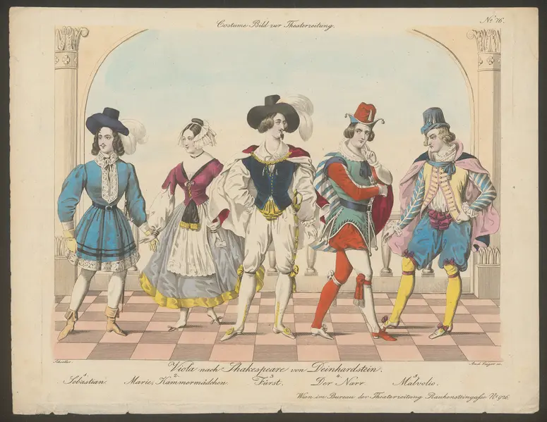 Viola, Alternativtitel: Was ihr wollt, Titel der Serie: Costume-Bild, Name der Zeitschrift: Wiener Theaterzeitung