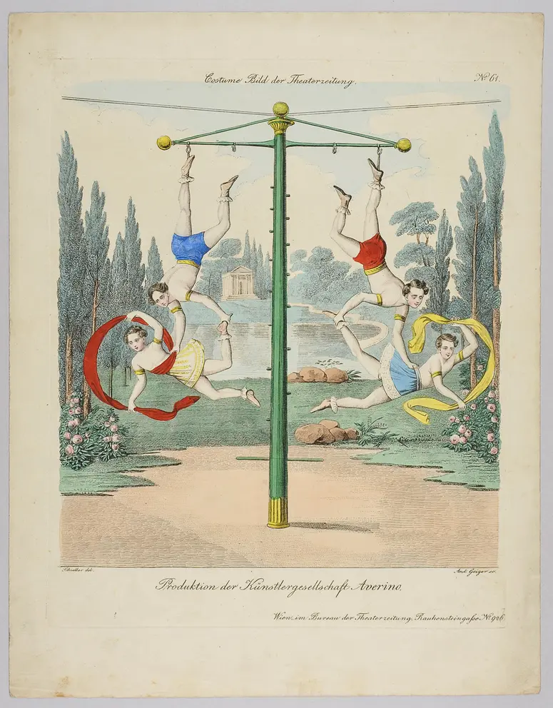 Produktion der Künstlergemeinschaft Averino, Titel der Serie: Costume-Bild, Name der Zeitschrift: Wiener Theaterzeitung