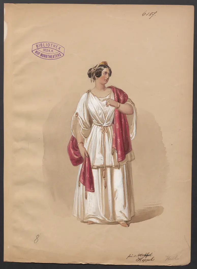 Die Sabinerinnen, Titel der Serie: Figurinen des k.k. Hof-Burgtheaters