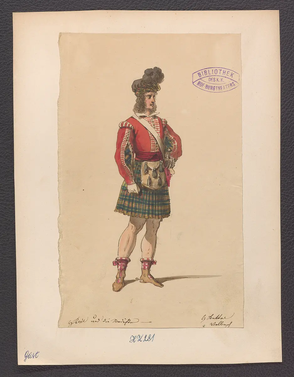 Der Gast, Titel der Serie: Figurinen des k.k. Hof-Burgtheaters