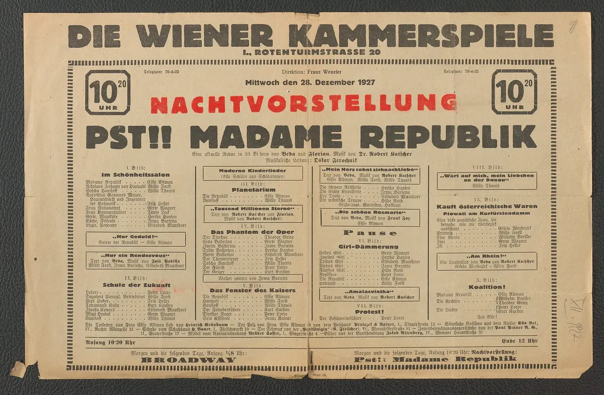 Pst! Madame Republik