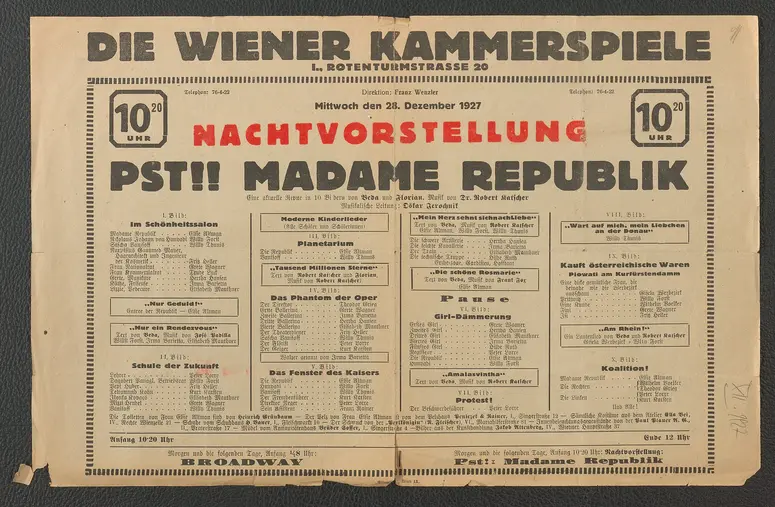 Pst! Madame Republik