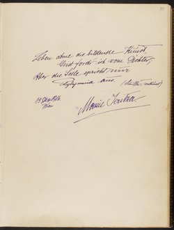 Gästebuch. Atelier Franz-Xaver Setzer, Wien