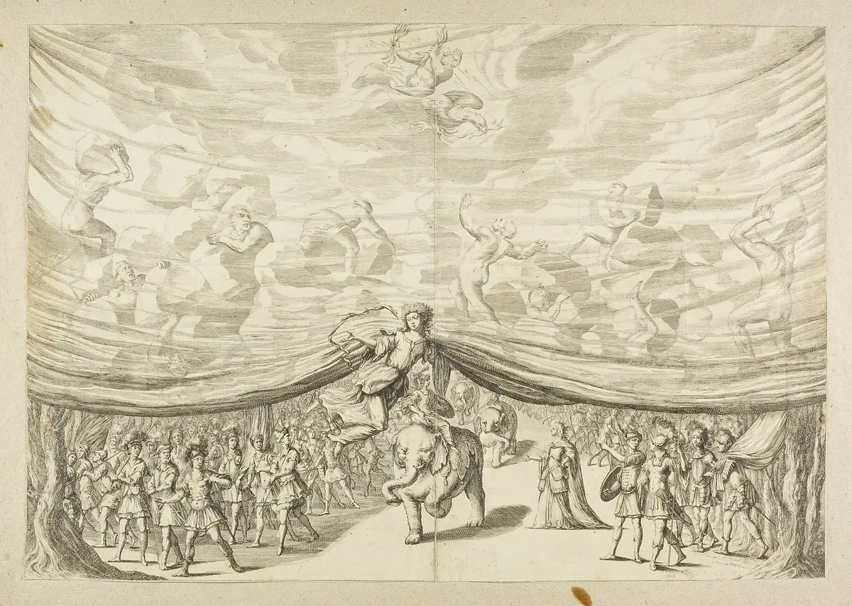 La monarchia latina trionfante, Titel in Vorlageform: La monarchia latina trionfante : festa musicale : in applauso del felicissimo natale del Sereniss. Gioseffo, arciduca d'Austria, figlio delle Augustiss. Maesta` di Leopoldo imperatore, et Eleonora, Maddalena, Teresa, imperatrice, nata prencipessa di Neoburgo : alle medesime M.M. consacrata, Alternativtitel: Die Sig-prangende Römische Monarchey