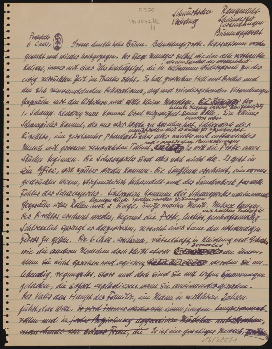Sechs Personen suchen einen Autor