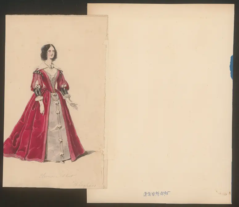 Dina, Titel der Serie: Figurinen des k.k. Hof-Burgtheaters