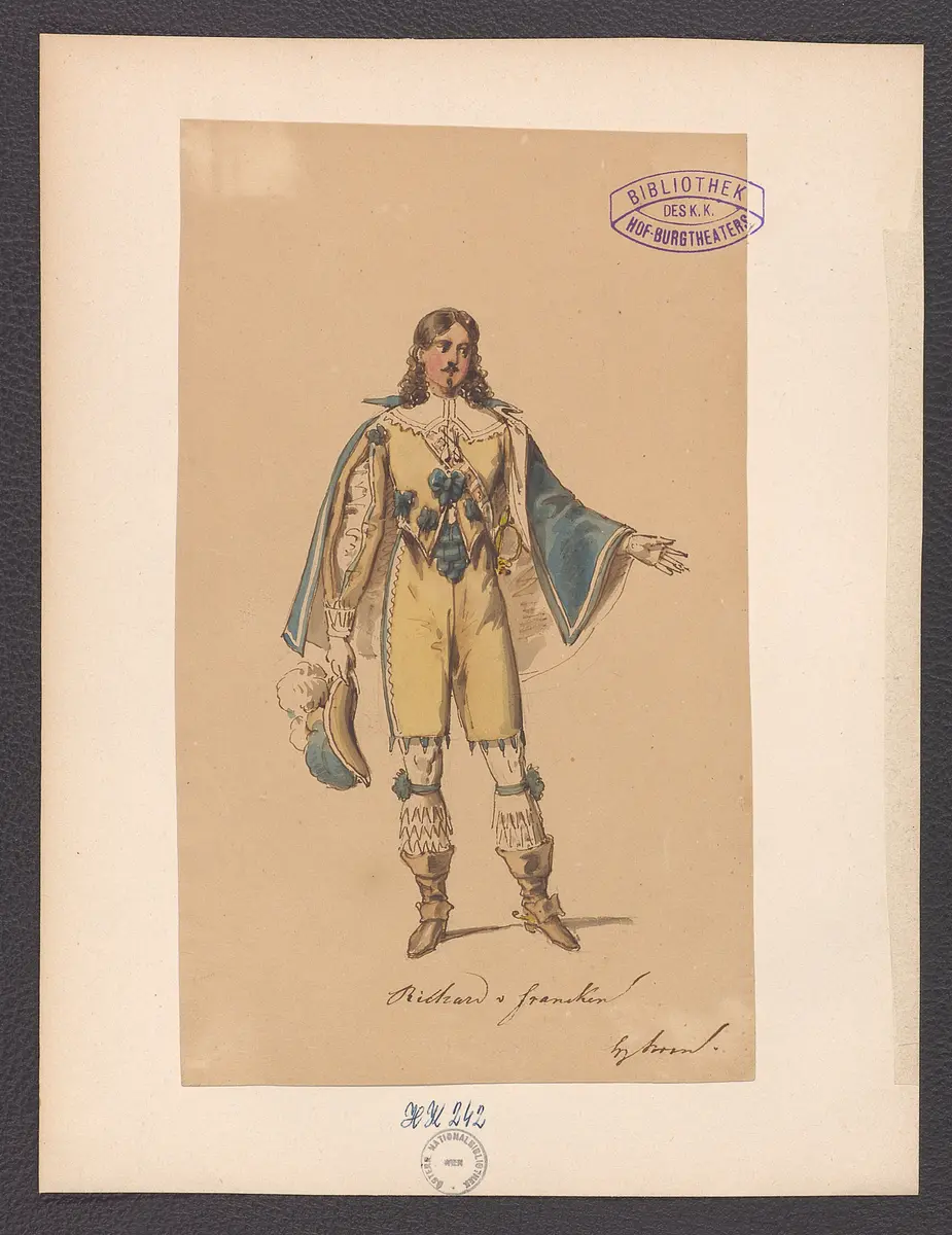 Richard von Franken, Titel der Serie: Figurinen des k.k. Hof-Burgtheaters