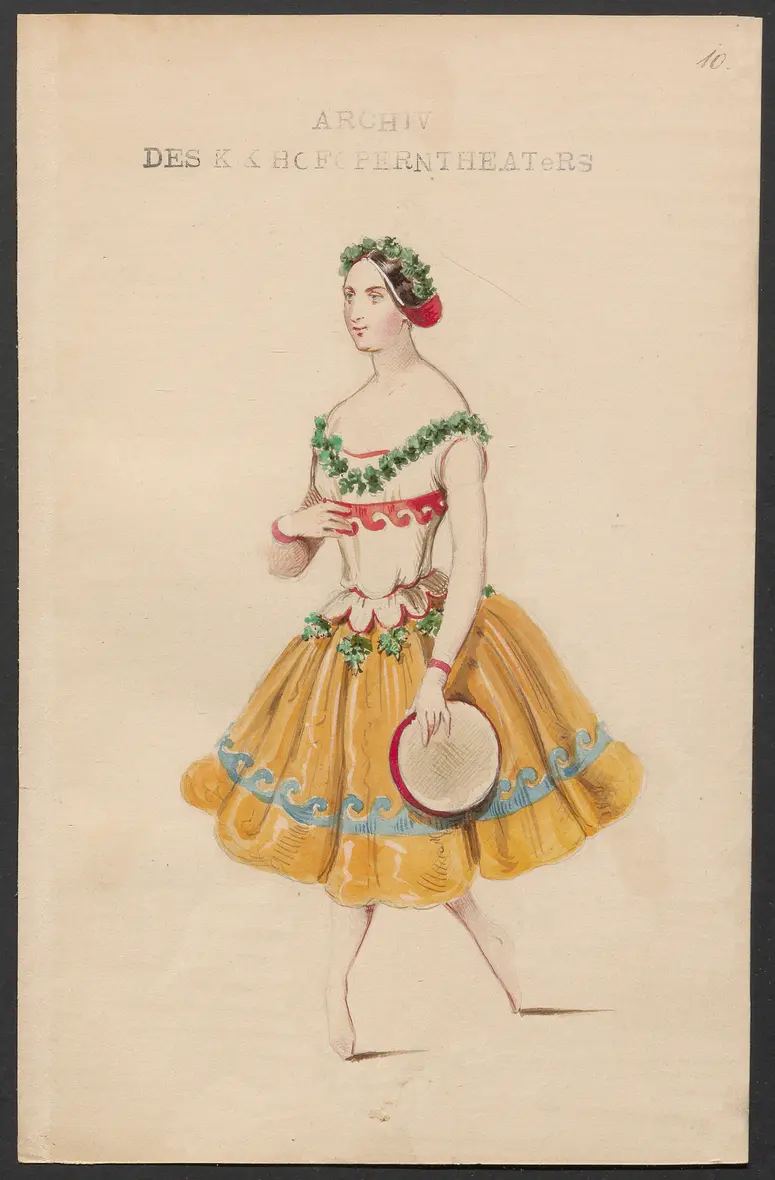 Bellerophon, Titel der Serie: Figurinen des k.k. Hofoperntheaters