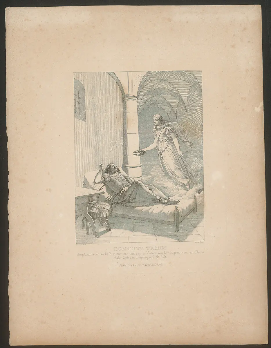 Egmont, Titel in Vorlageform: Egmonts Traum