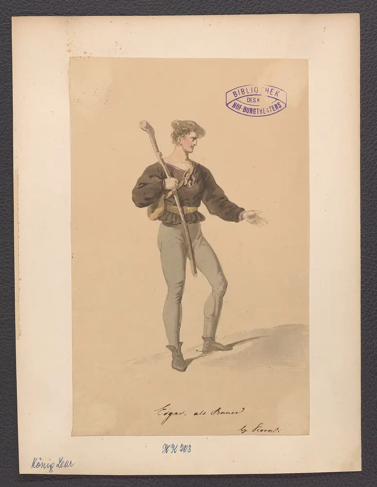 König Lear, Originaltitel: King Lear, Titel der Serie: Figurinen des k.k. Hof-Burgtheaters