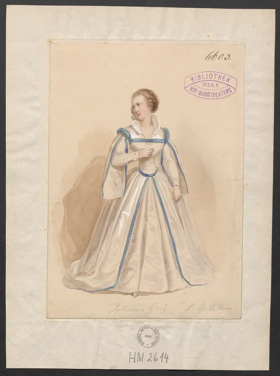 Johanna Gray, Titel der Serie: Figurinen des k.k. Hof-Burgtheaters