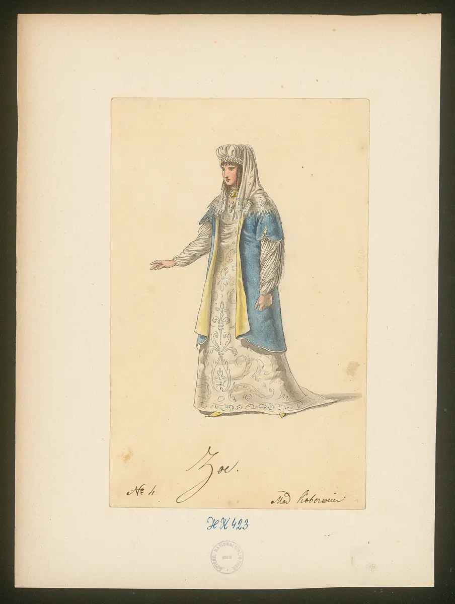 Constantin, Titel der Serie: Figurinen des k.k. Hof-Burgtheaters