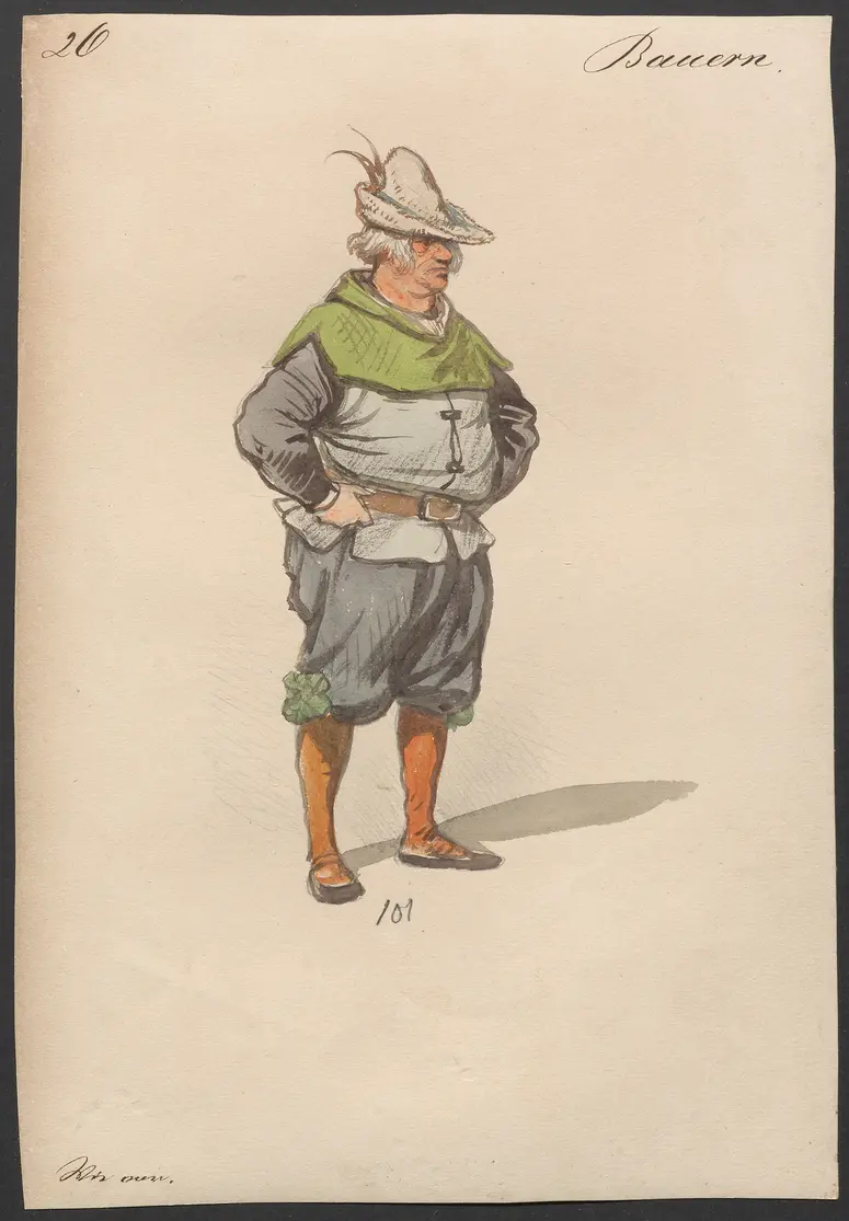 Der Freischütz, Titel der Serie: Figurinen des k.k. Hofoperntheaters