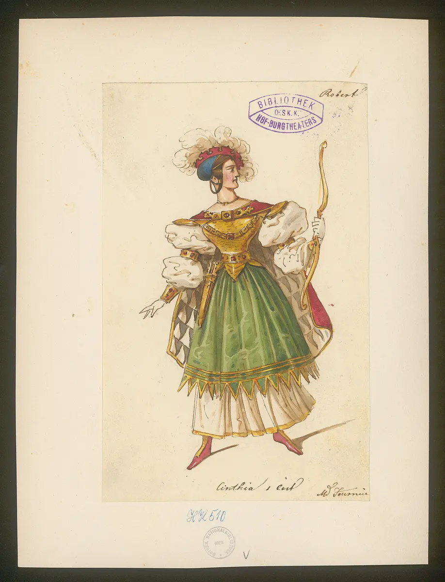 Robert der Teufel, Titel der Serie: Figurinen des k.k. Hof-Burgtheaters