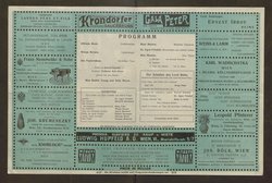 Kabarett Fledermaus, Titel in Vorlageform: Fledermaus Theater und Kabarett, Verweis auf Stücktitel: Die Fledermäuse, Verweis auf Stücktitel: Goethe, Verweis auf Stücktitel: Der Schatten des Lord Rahu, Verweis auf Stücktitel: Die zehn Gerechten