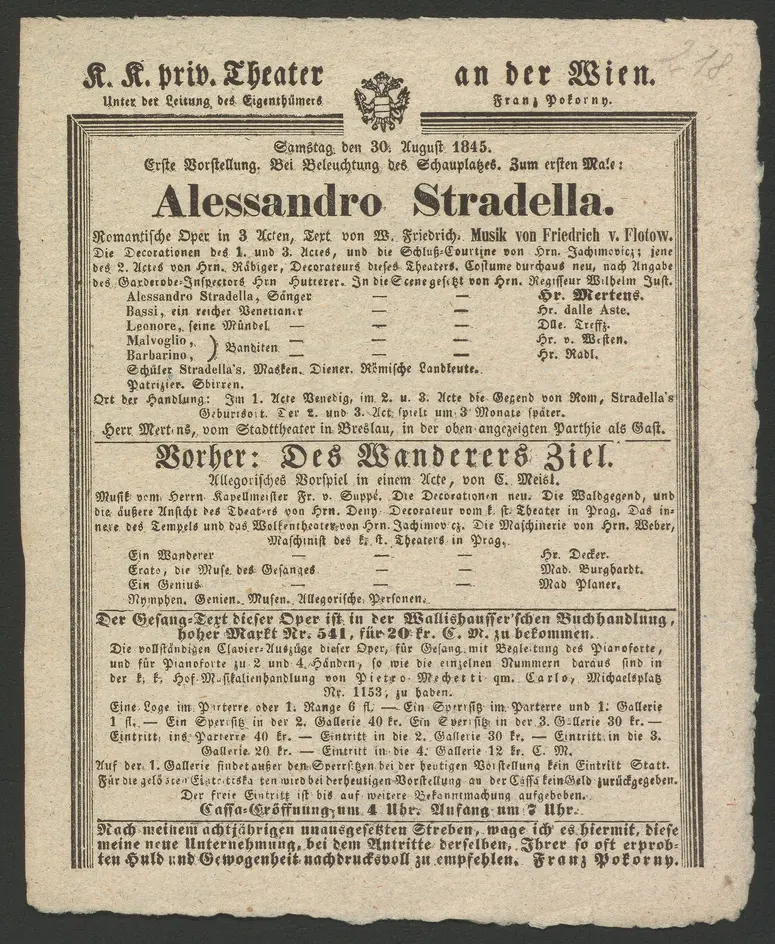 Alessandro Stradella, Des Wanderers Ziel