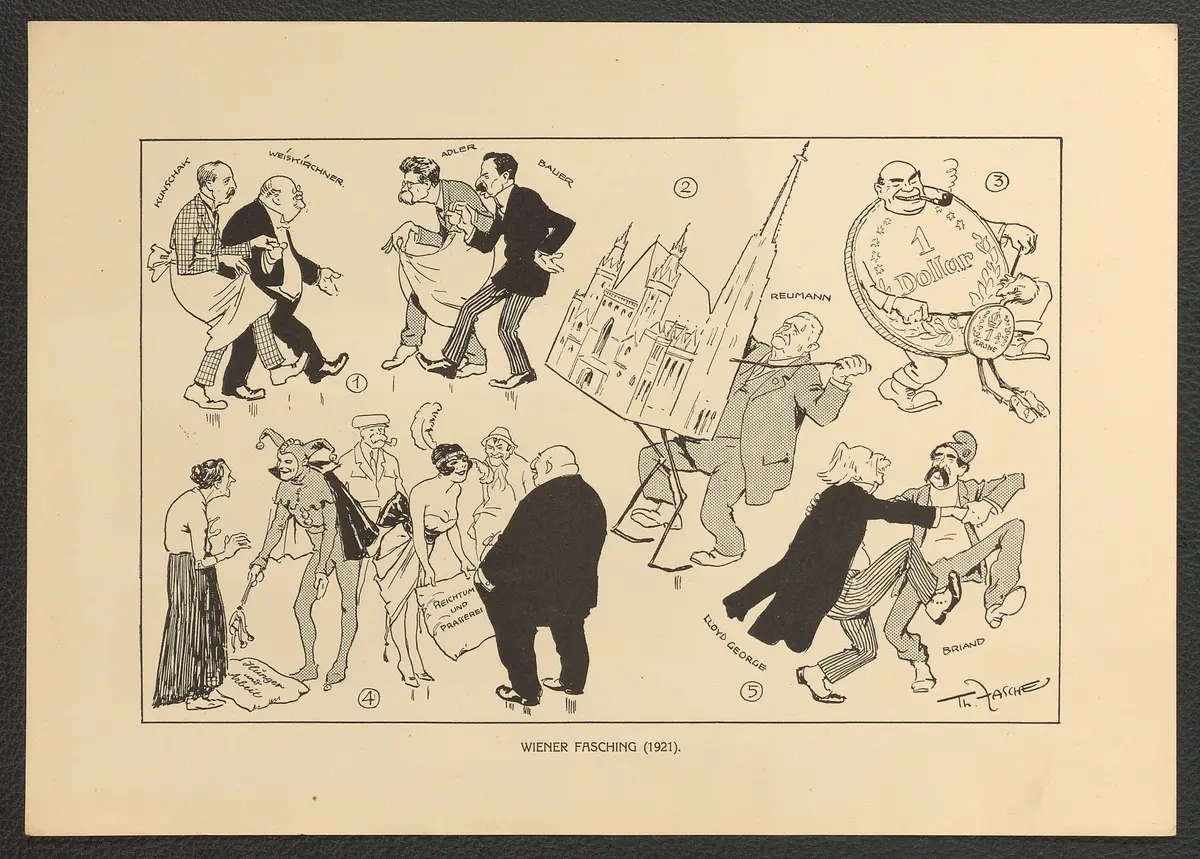 Wiener Fasching. (1921), Titel der Serie: Theo Zasche's Lachendes Wien