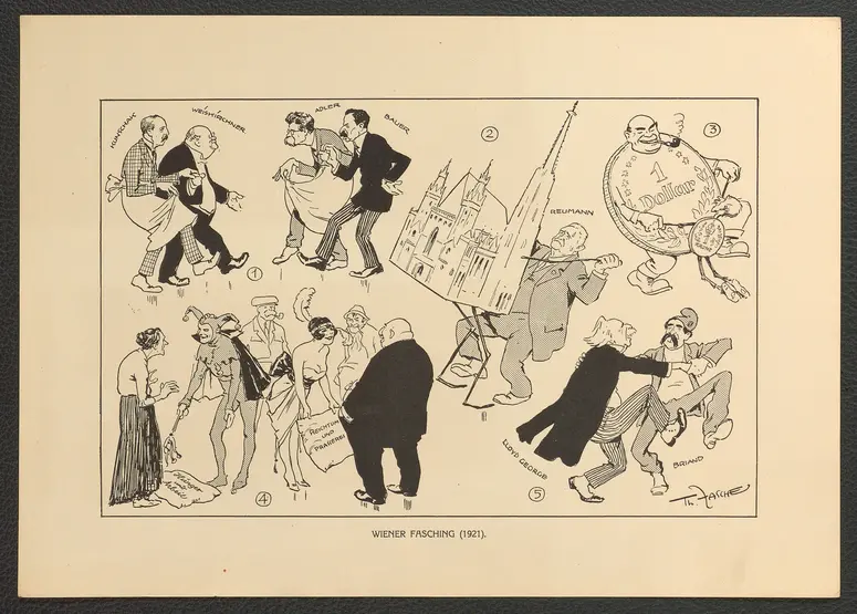 Wiener Fasching. (1921), Titel der Serie: Theo Zasche's Lachendes Wien