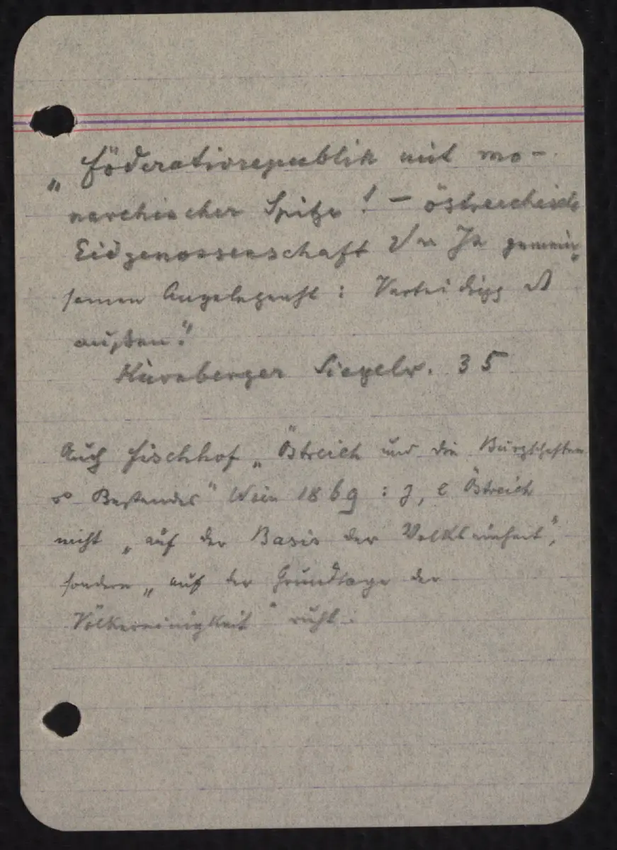 Skizzenbuch I / Österreich I