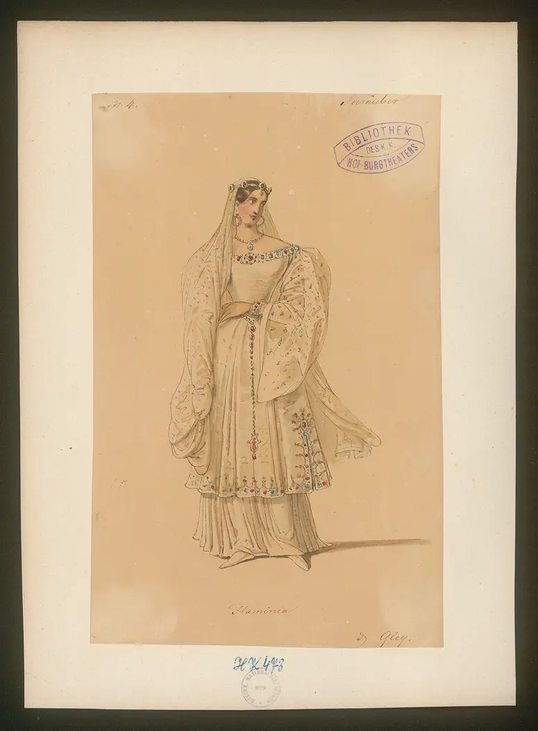 Die Seeräuber, Titel der Serie: Figurinen des k.k. Hof-Burgtheaters