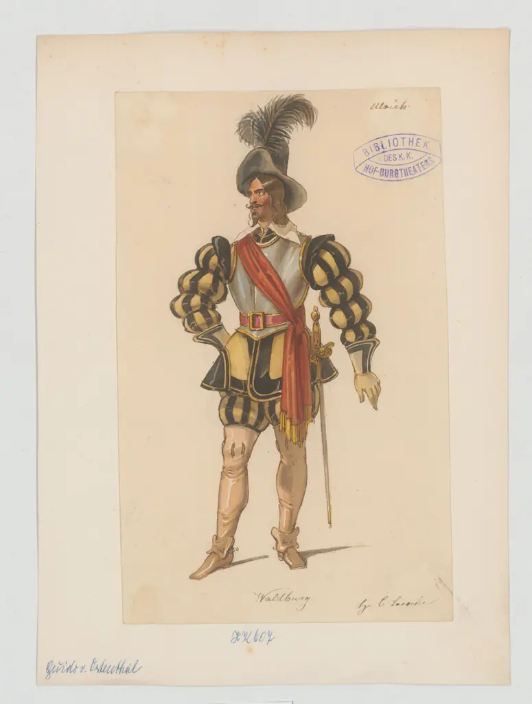 Guido von Ostenthal, Titel der Serie: Figurinen des k.k. Hof-Burgtheaters