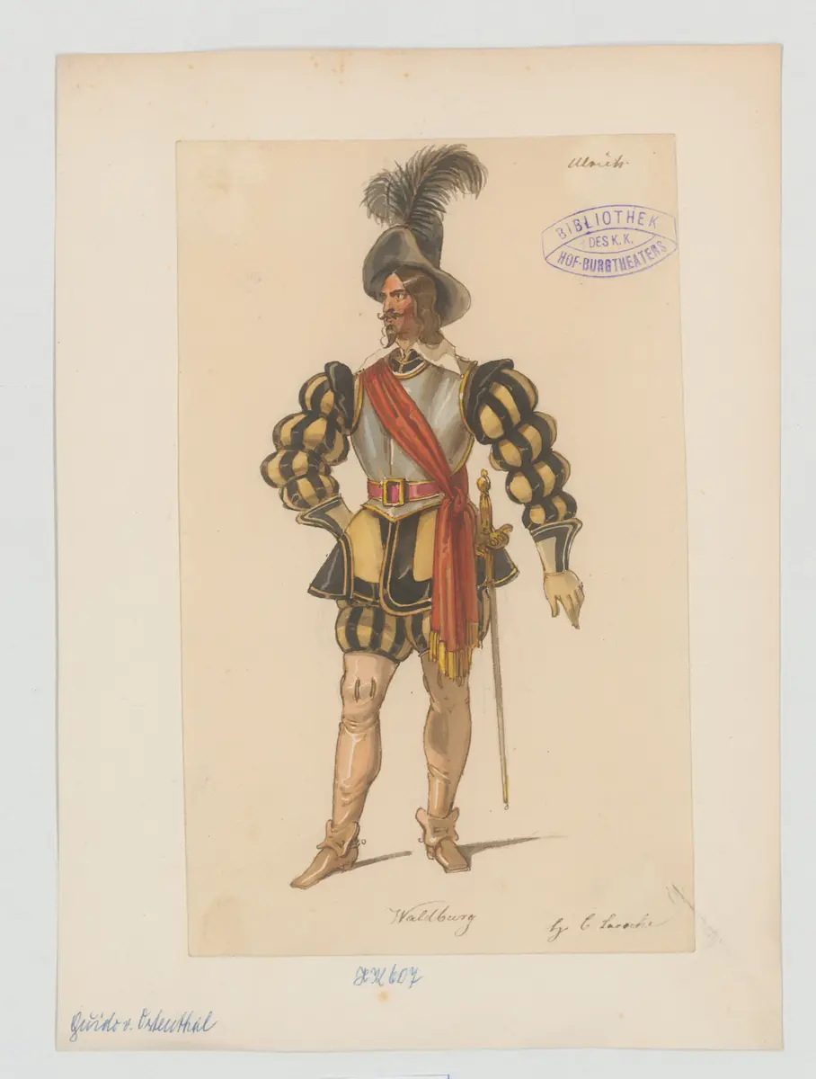 Guido von Ostenthal, Titel der Serie: Figurinen des k.k. Hof-Burgtheaters