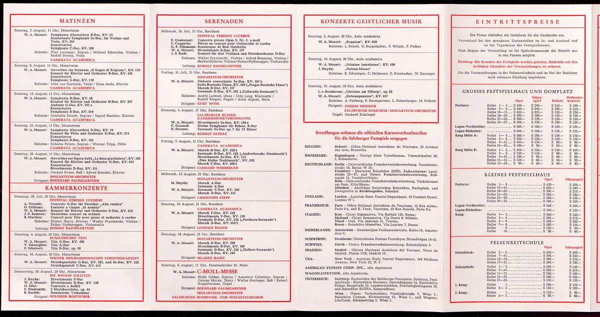 Salzburger Festspiele 1964, Verweis auf Stücktitel: Cosi fan tutte, Verweis auf Stücktitel: Figaros Hochzeit, Verweis auf Stücktitel: Lucio Silla, Verweis auf Stücktitel: Die Zauberflöte, Verweis auf Stücktitel: Ariadne auf Naxos, Verweis auf Stücktitel: Elektra, Verweis auf Stücktitel: Der Rosenkavalier, Verweis auf Stücktitel: Macbeth, Verweis auf Stücktitel: Jedermann, Verweis auf Stücktitel: Faust, Verweis auf Stücktitel: Die lustigen Weiber von Windsor