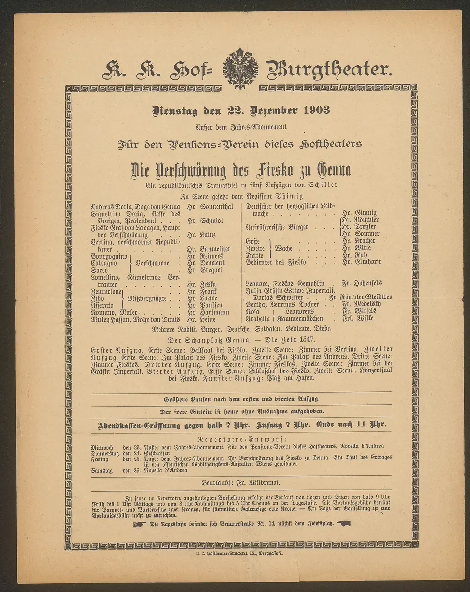 Die Verschwörung des Fiesko zu Genua