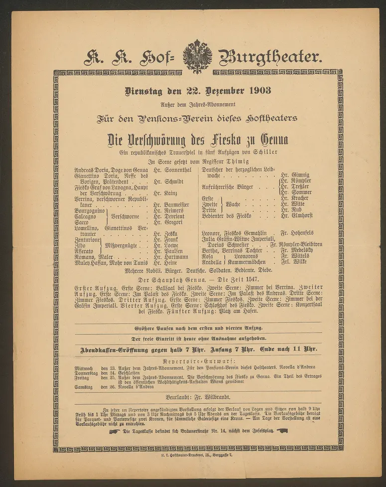 Die Verschwörung des Fiesko zu Genua