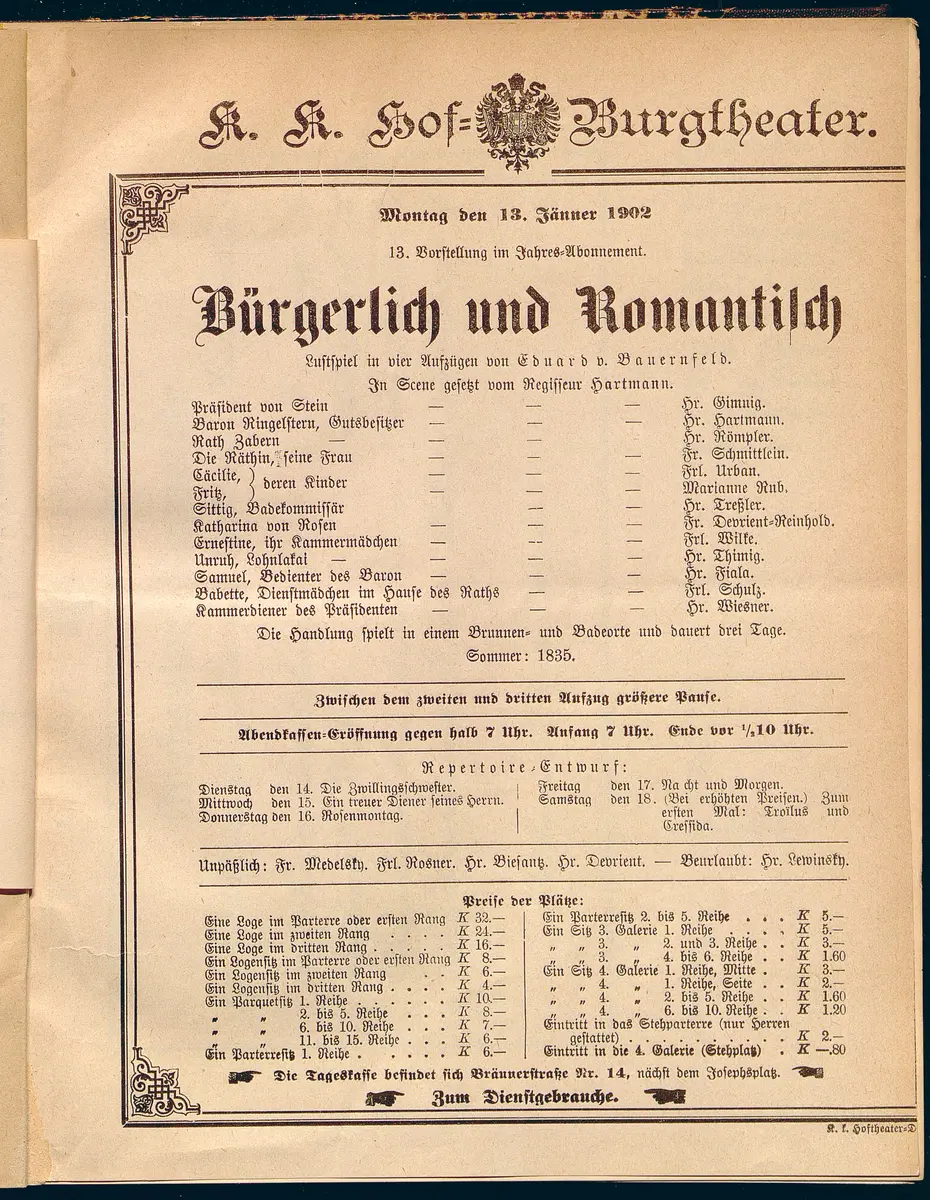Bürgerlich und romantisch.