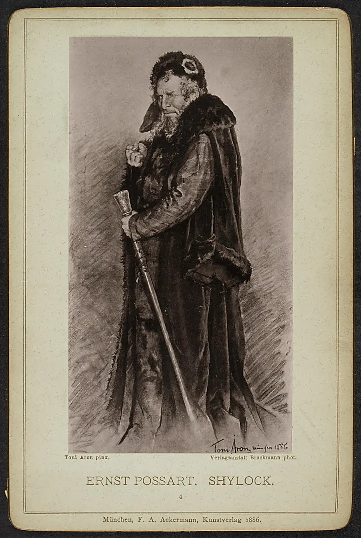 Ernst von Possart, Verweis auf Stücktitel: Der Kaufmann von Venedig