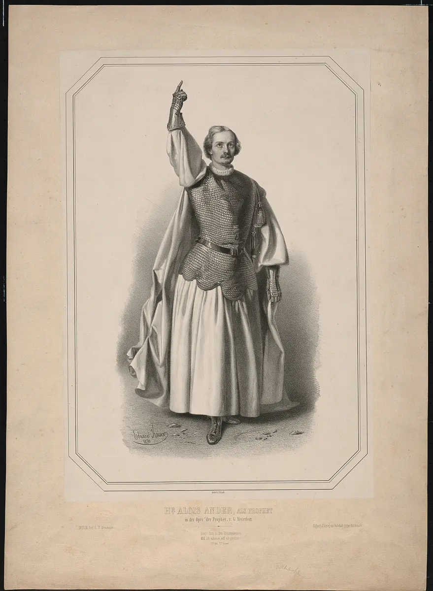 Aloys Ander, Verweis auf Stücktitel: Der Prophet