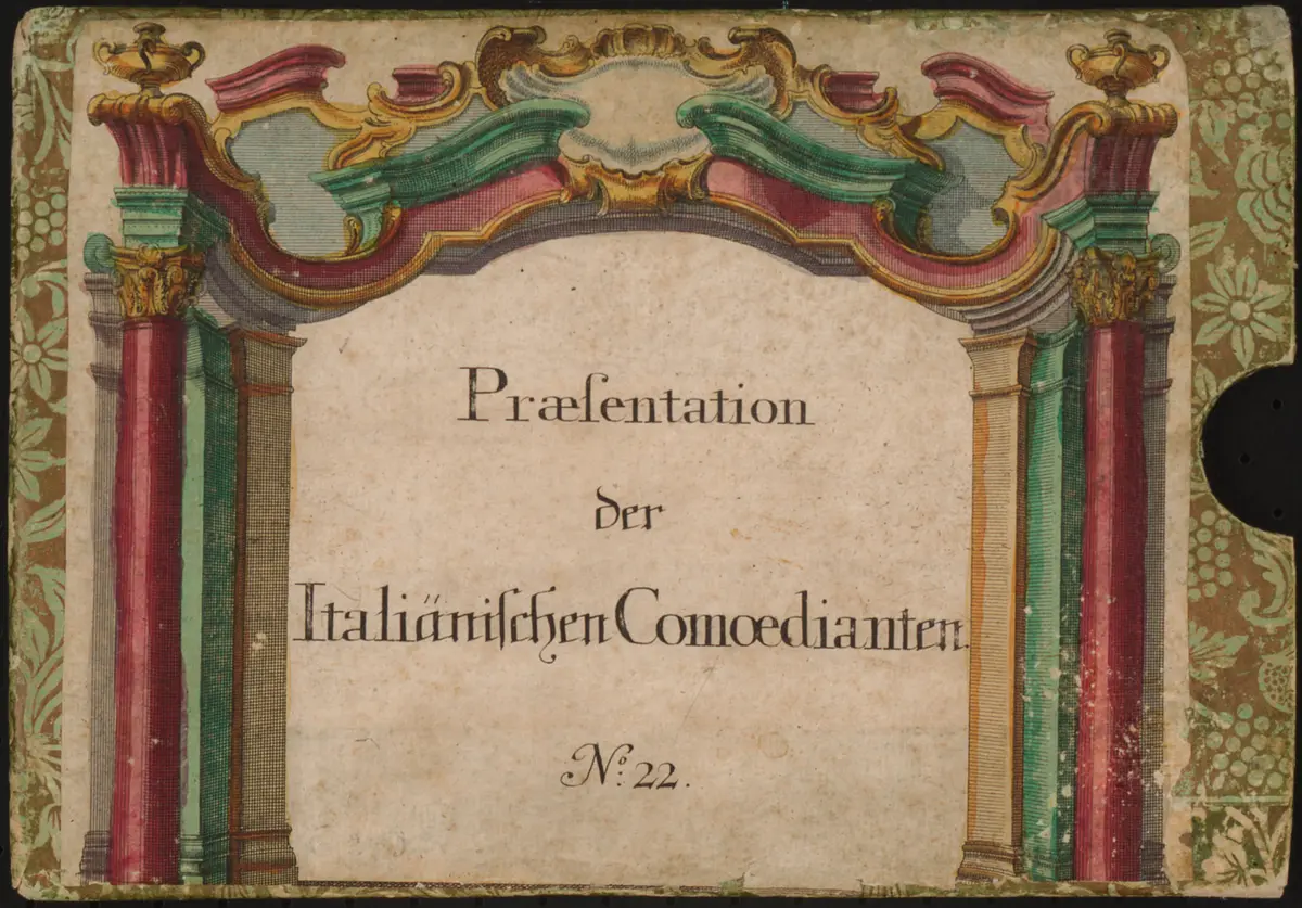 Praesentation der Italiänischen Comoedianten
