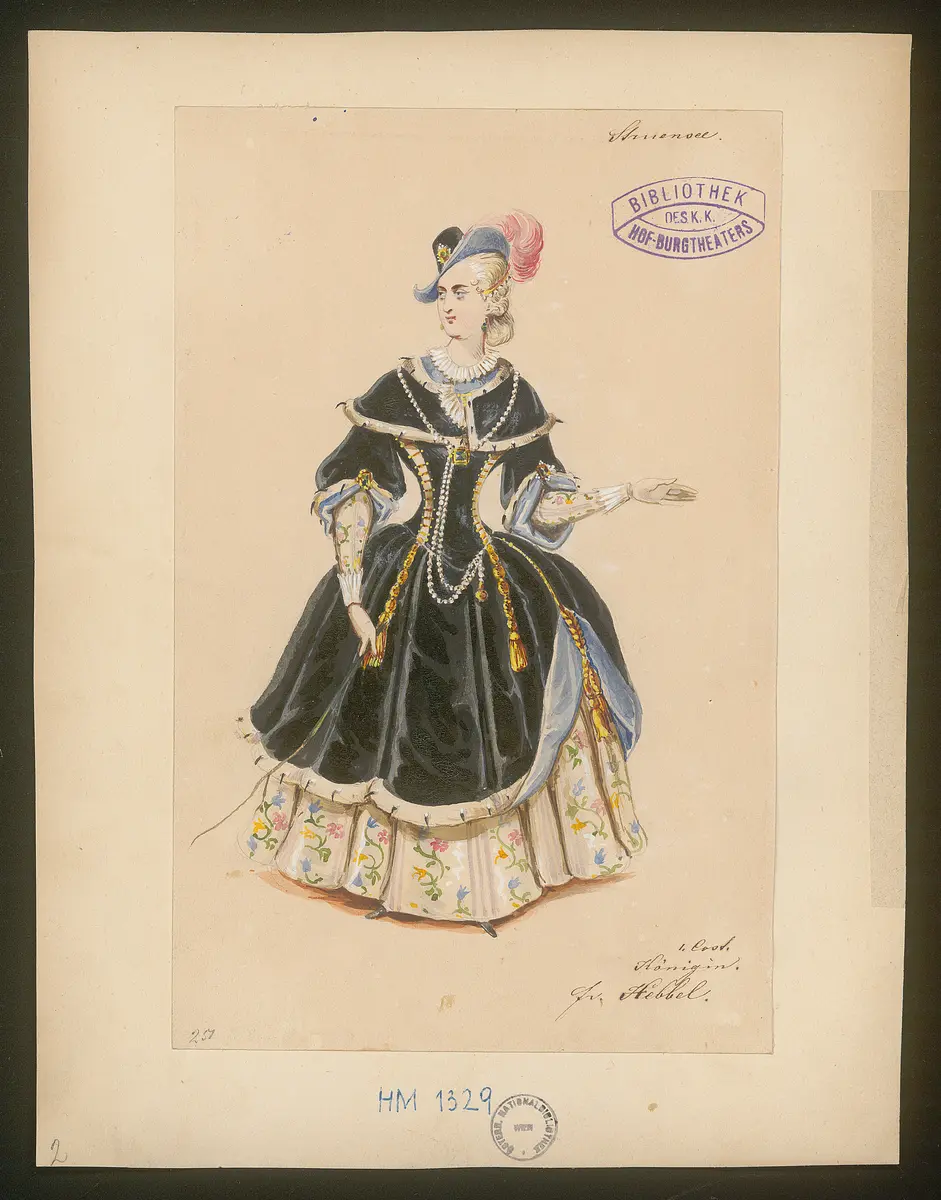 Struensee und die Deutschen in Dänemark, Titel der Serie: Figurinen des k.k. Hof-Burgtheaters