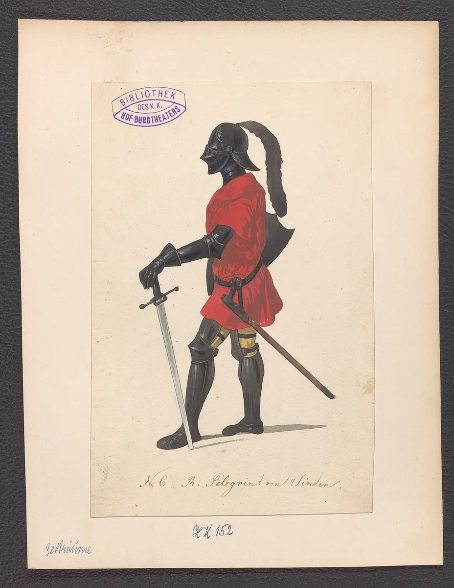 Die Zeitalter, Alternativtitel: Die Zeiträume, Titel der Serie: Figurinen des k.k. Hof-Burgtheaters