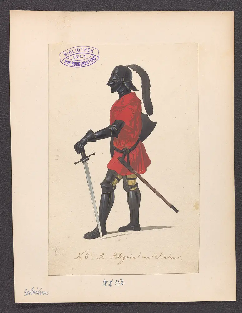 Die Zeitalter, Alternativtitel: Die Zeiträume, Titel der Serie: Figurinen des k.k. Hof-Burgtheaters