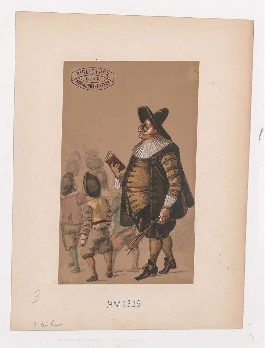 Wallensteins Lager, Titel der Serie: Figurinen des k.k. Hof-Burgtheaters