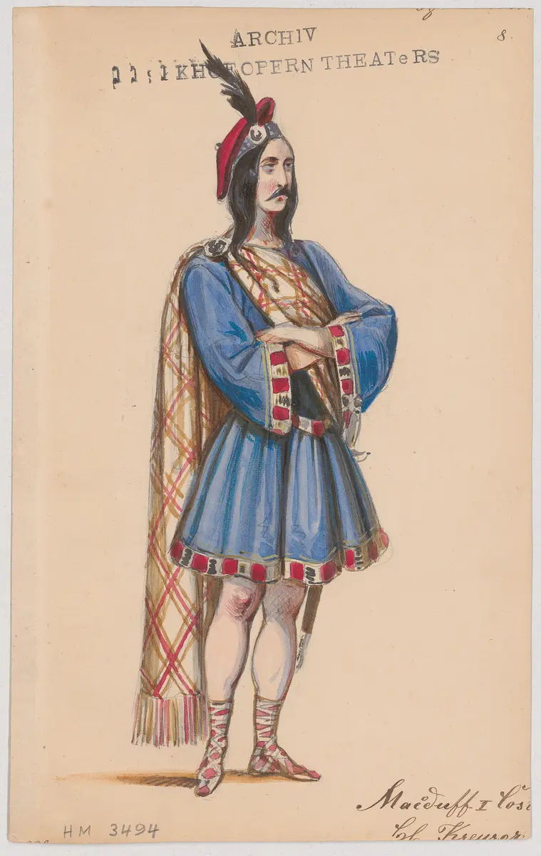 Macbeth, Titel der Serie: Figurinen des k.k. Hofoperntheaters