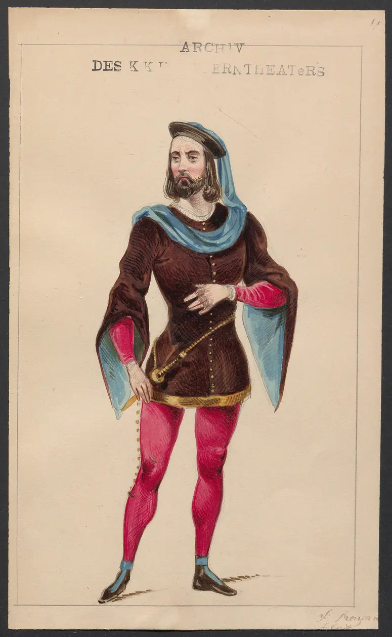 Odetta, Originaltitel: Odette, ou la Démence de Charles VI, Titel der Serie: Figurinen des k.k. Hofoperntheaters